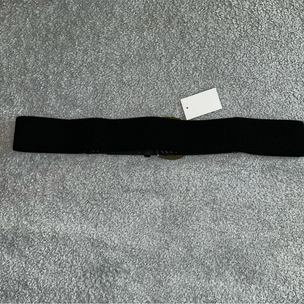 Torrid Black Belt with Circular Gun Metal Buckle